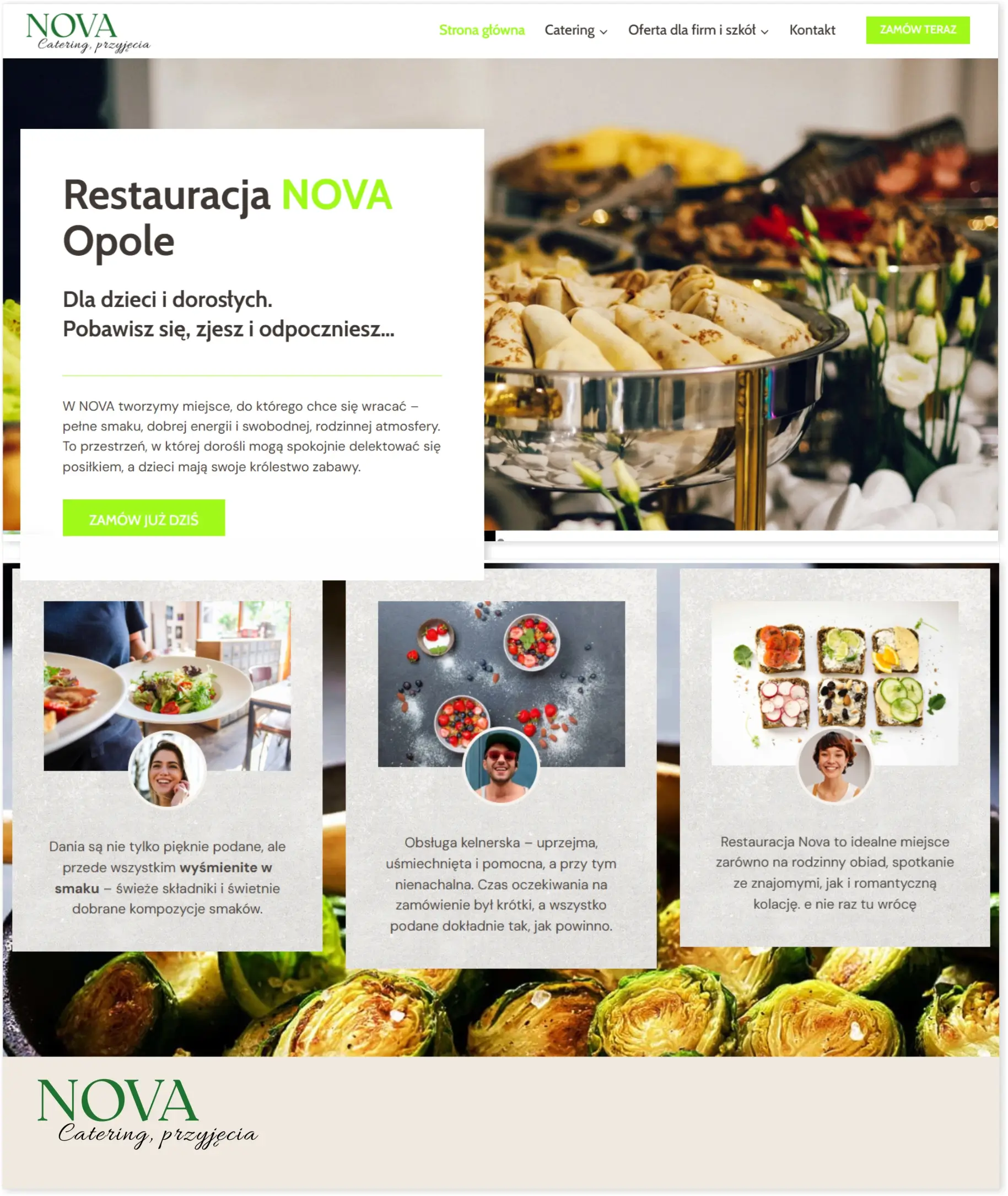 Strona internetowa Restauracja NOVA Opole Strona internetowa Restauracja NOVA Opole